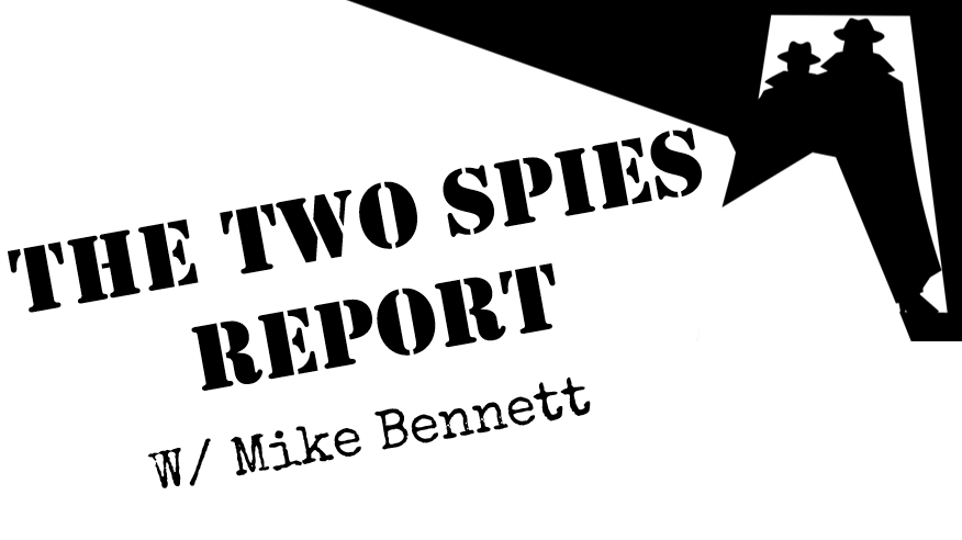 Two Spies logo with name